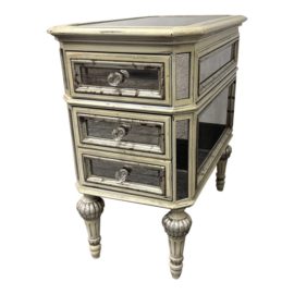 Horchow Dresden Mirrored Side Table. Original Price: $550