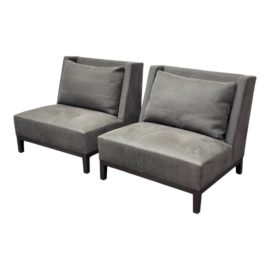 Christian Liaigre Latin Chairs, a Pair. Original Price: $8,000