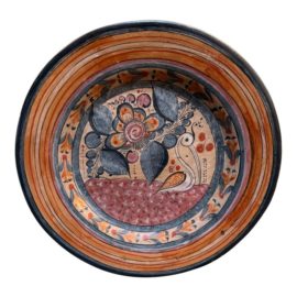 Vintage Handmade + Painted Ceramic Plate
