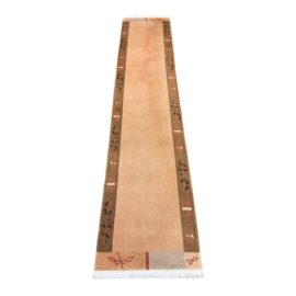 2ft 6in X 11ft 10in Nepal Opulence Hand Knotted Runner Rug. Original Price: $3,000