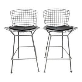Design Within Reach Knoll Studio Harry Bertoia Bar Stools, a Pair. Original Price: $3,076