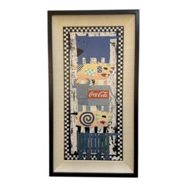 Ben Kikuyama "Animal Pile" Original Painting, Framed