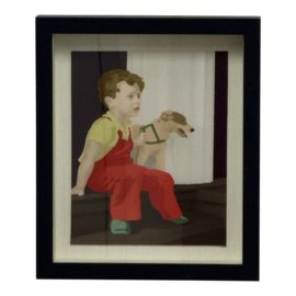 Crate & Barrel Michael Wolk Art Print 'Boy in Red'