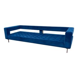 Atra Design Peacock Blue Velvet Air Sofa. Original Price: $30,000