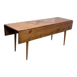 Circa 1960's Shaker Style Cherry Wood Drop Leaf Table