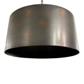 Restoration Hardware Antiqued Metal Drum Pendant. Original Price: $800