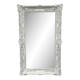 Bassett White Garland Rectangular Beveled Leaning Floor Mirror. Original Price: $1,760