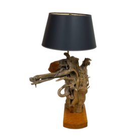 Mid 20th Century Organic Driftwood Sculptural Table Lamp