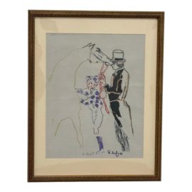 Circa 1946 Raoul Dufy Jockey Art Work