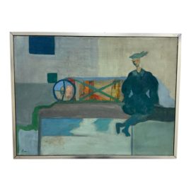 Alan Kapular Aluminum Framed Painting