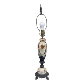 Vintage Agate With Iron Base Table Lamp