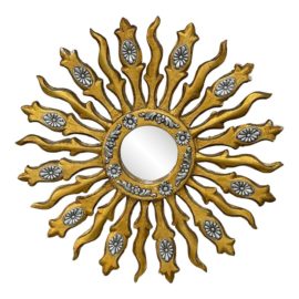 Art Deco Vintage Sunburst Wall Mirror