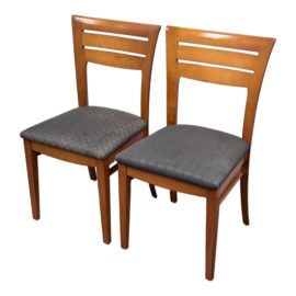Late 20th Century Loewenstein Dining Side Chairs, a Pair