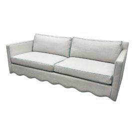 Custom Design Kim Zimmerman Interiors Coastal Linen Sofa