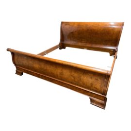 Eastern King Size Henredon Charles X Burlwood Bed Frame