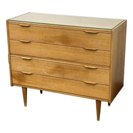 Circa 1960's Henning Jørgensen for Fredericia Møbelfabrik Danish Teak Four Drawer Dresser