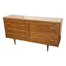 Circa 1960's Henning Jørgensen for Fredericia Møbelfabrik Danish Teak Eight Drawer Dresser