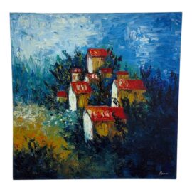 Mancini Signed Original Palette Knife Artwork of Tuscany Countryside