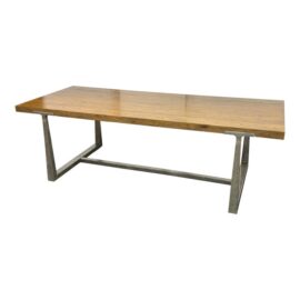 Julie Lawrence for Restoration Hardware T-Brace Rectangular Extension Dining Table. Original Price: $3,850