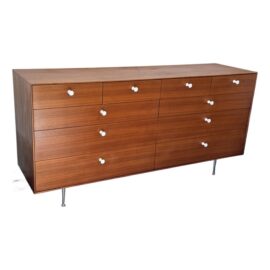 Vintage George Nelson for Herman Miller Thin Edge 10 Drawer Dresser. Original Price: $12,500