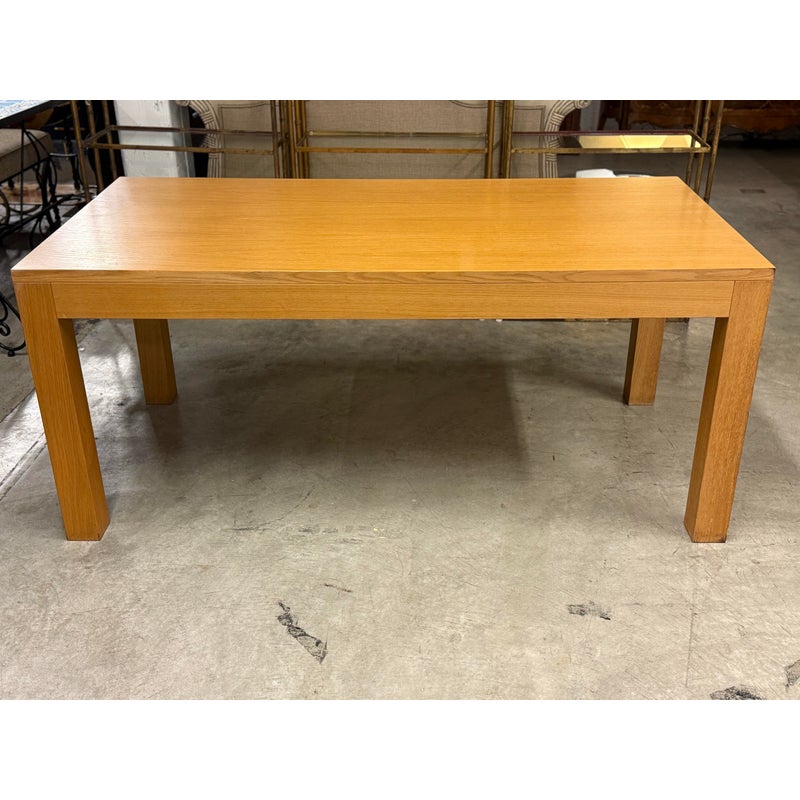 Circa 1990's Italian Beech Wood Extension Dining Table