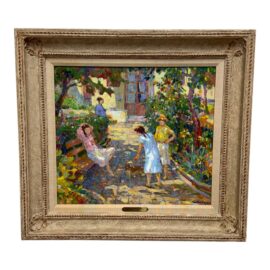 Sotiris-Corzo "Afternoon Tea" Original Painting