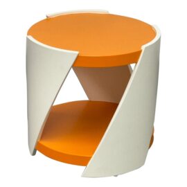 NEW DWM Maloos Custom Design Twisted Two Tone Side Table. Original Price: $1,250