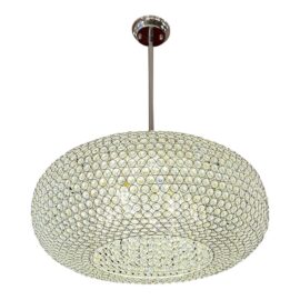 Contemporary Glam Faux Crystal Chandelier. Original Price: $1,000