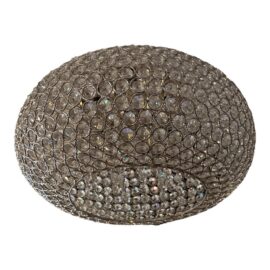 Glimmer Faceted Crystal Orb Flush Mount Light