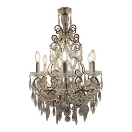 Early 20th Century French Crystal Chandelier