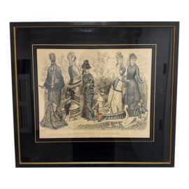 Circa May 1879, Antique Les Modes Parisiennes Print From Peterson's Magazine