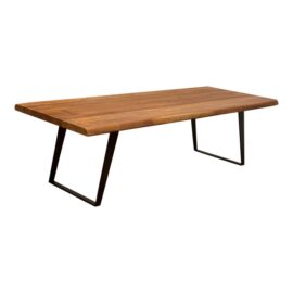 Crate & Barrel Acacia Wood Yukon Dining Table. Original Price: $2,400