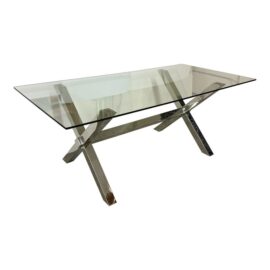Z Gallerie Axis Glass Dining Table. Original Price: $1,000