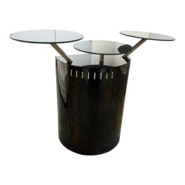 Space Age Retro Black Lacquer Standing Bar
