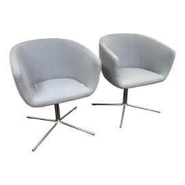 Piero Lissoni for Living Divani Mini Jelly Swivel Chairs, a Pair. Original Price: $4,400