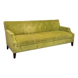 Mitchell Gold & Bob Williams Quincy Velvet Green Sofa. Original Price: $3,100