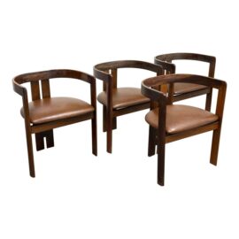 Mid 20th Century Tobia & Afra Scarpa for Gavina Pigreco Dining Chairs, Set of Four