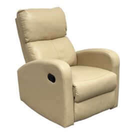 Prime Resources International Beige Leatherette Recliner Chair