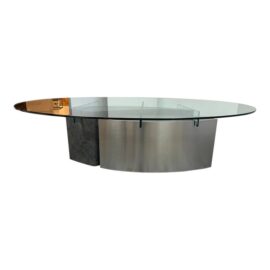 20th Century Custom Design Post Modern Oval Table