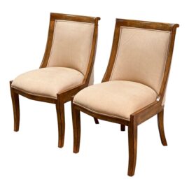 Kreiss Furniture Thames Upholstered Side Chairs, a Pair