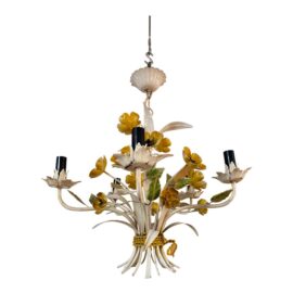 Vintage Italian Flower Bundle Boho Chandelier
