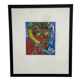 Circa 1997 Dan May Contemporary Screen Print, "The Devil"
