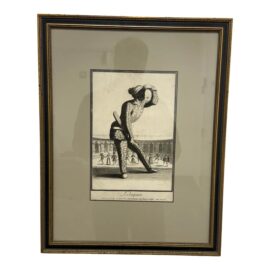 17th Century Juan Dolivar Engraving "Harlequin"