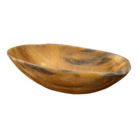 Antique Cattle Horn Carved Bowl
