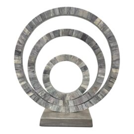 Pierz Ring Statuary Inlaid Bone Sculpture