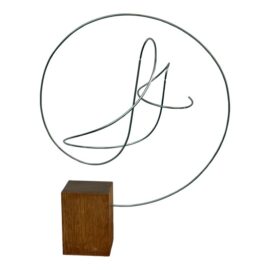 Circa 1960's Donald Max Ingelman Kinetic Metal + Wood Sculpture