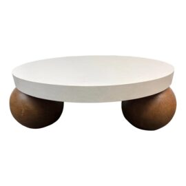 Modern Concrete Ball Base Coffee Table