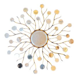 Contemporary Sunburst Wall Mirror