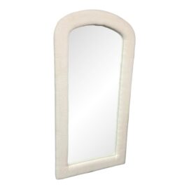 Custom Design Contemporary Boucle Arched Floor Mirror