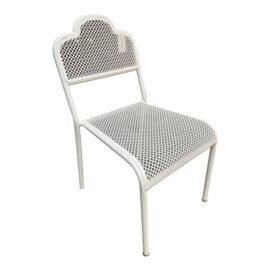 Contemporary Perforated Metal Side Chair